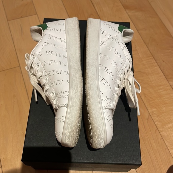 Vetements White Perforates Low Top Sneakers - Picture 2 of 7